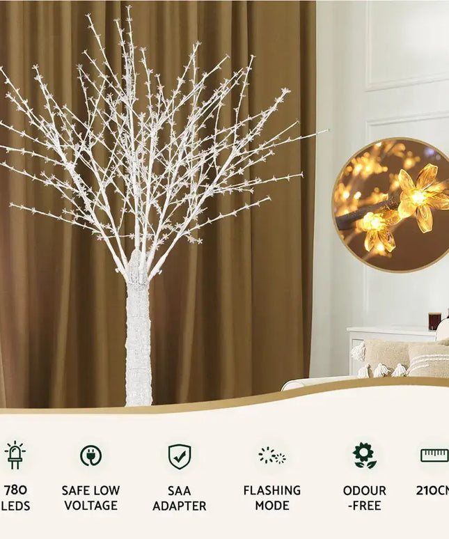 2.1M LED Lights Cherry Blossom Christmas Tree - Occasions > Christmas > Christmas Trees