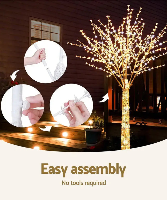 2.1M LED Lights Cherry Blossom Christmas Tree - Occasions > Christmas > Christmas Trees