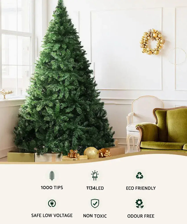 2.1M LEDs 8 Light Mode Christmas Tree - Occasions > Christmas > Outdoor Decorations & Lights