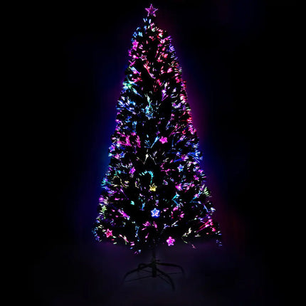 2.1m Optic Fibre LED Christmas Tree Multi Colour - Occasions > Christmas > Outdoor Decorations & Lights