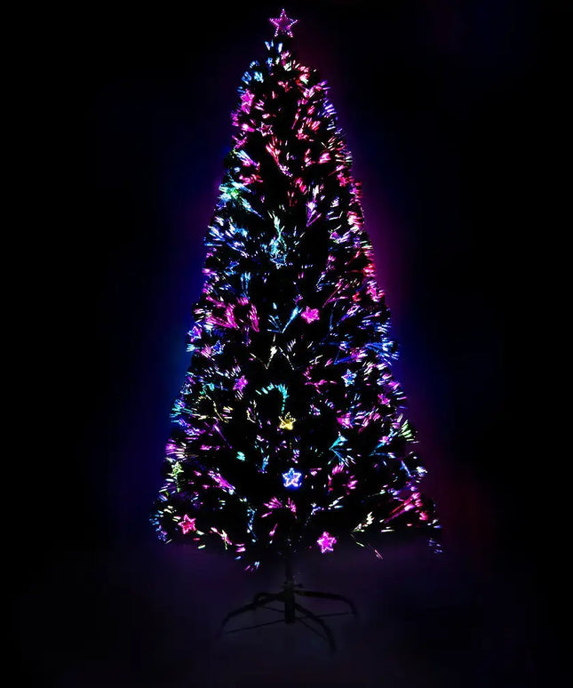 2.1m Optic Fibre LED Christmas Tree Multi Colour - Occasions > Christmas > Outdoor Decorations & Lights