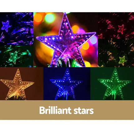 2.1m Optic Fibre LED Christmas Tree Multi Colour - Occasions > Christmas > Outdoor Decorations & Lights