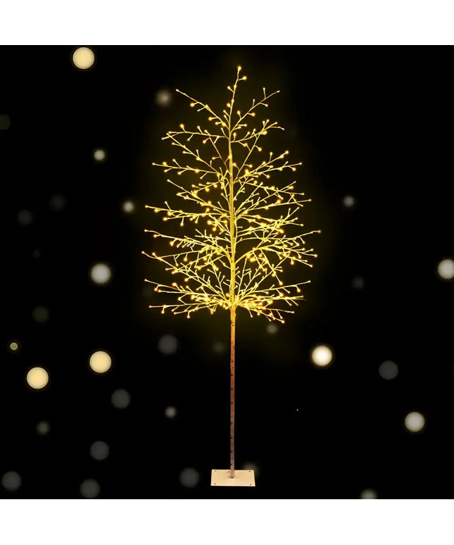 Illuminated decorative tree with bright LED lights from the 2.1M Solar Christmas Tree 480 LED product