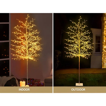 Illuminated decorative tree from the 2.1M Solar Christmas Tree 480 LED product line