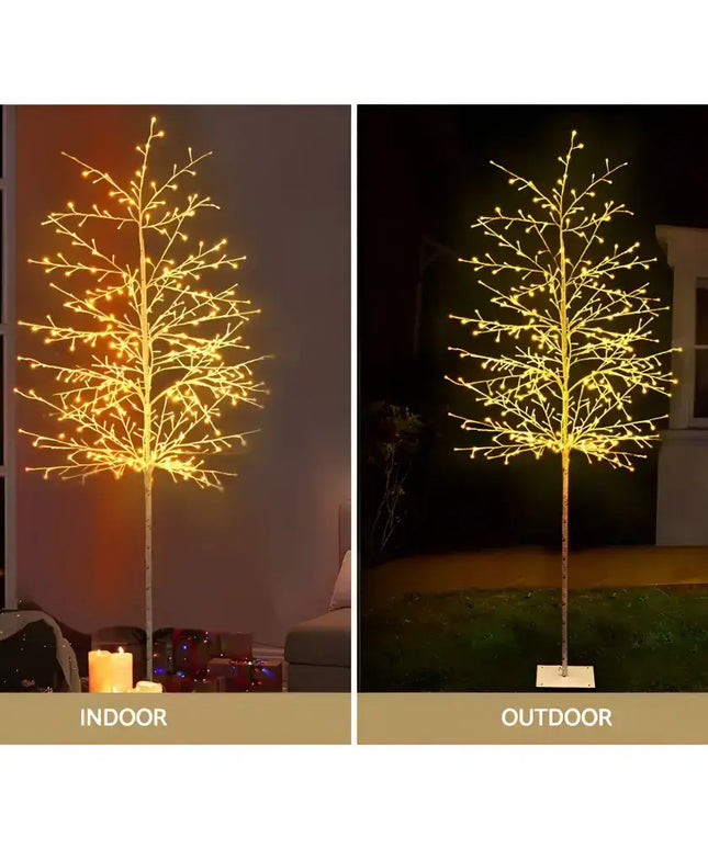 Illuminated decorative tree from the 2.1M Solar Christmas Tree 480 LED product line