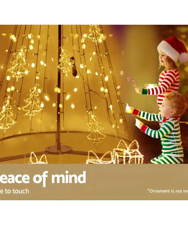 Christmas Tree 2.1M 264 LED Xmas Trees Solar Power Warm White-Occasions > Christmas-Dropli