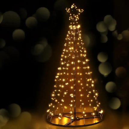 Christmas Tree 2.1M 264 LED Xmas Trees Solar Power Warm White-Occasions > Christmas-Dropli