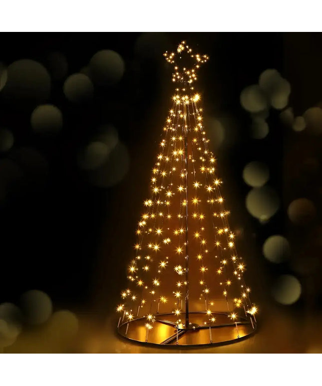 Christmas Tree 2.1M 264 LED Xmas Trees Solar Power Warm White-Occasions > Christmas-Dropli