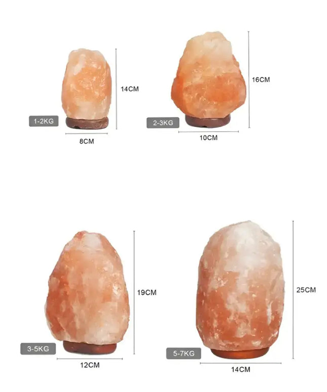 Rustic natural-shaped Himalayan salt lamp for home décor.