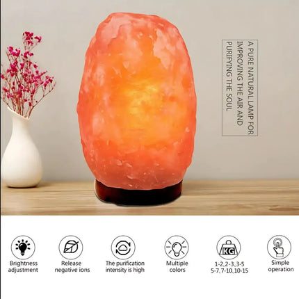 Handcrafted 2-3kg Himalayan salt lamp perfect for relaxation.