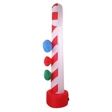 Inflatable Candy Cane with Colorful Gumballs from 2.4M Christmas Inflatable Candy Pole decoration