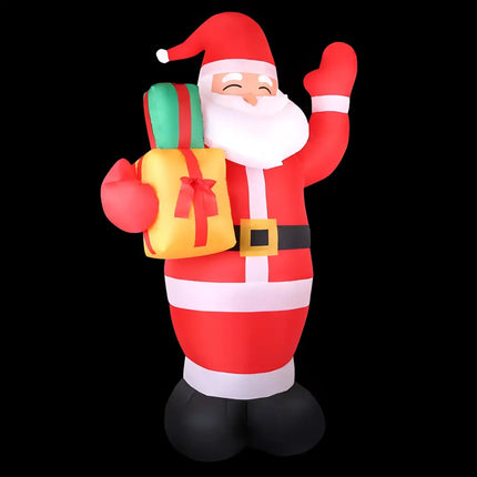 Inflatable Santa Claus with gifts from 2.4M Christmas Inflatable Santa Illuminated Decorations