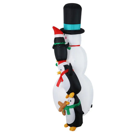 2.4M Christmas Inflatable Snowman Outdoor Decorations Dropli, Occasions > Christmas, jingle-jollys-2-4m-christmas-inflatable-snowman-xmas-lights-outdoor-decorations