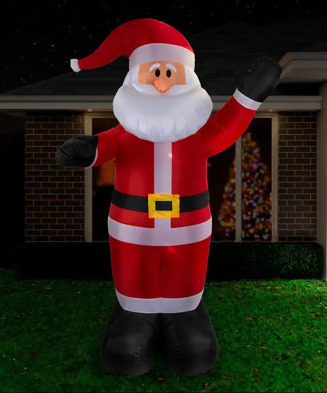 Inflatable Santa Claus LED Christmas decoration for festive holiday display
