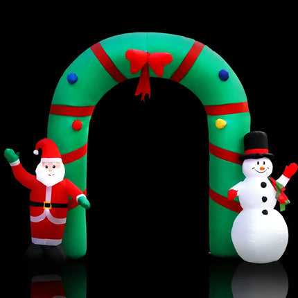 Inflatable Christmas Archway for festive holiday decorations and outdoor celebrations