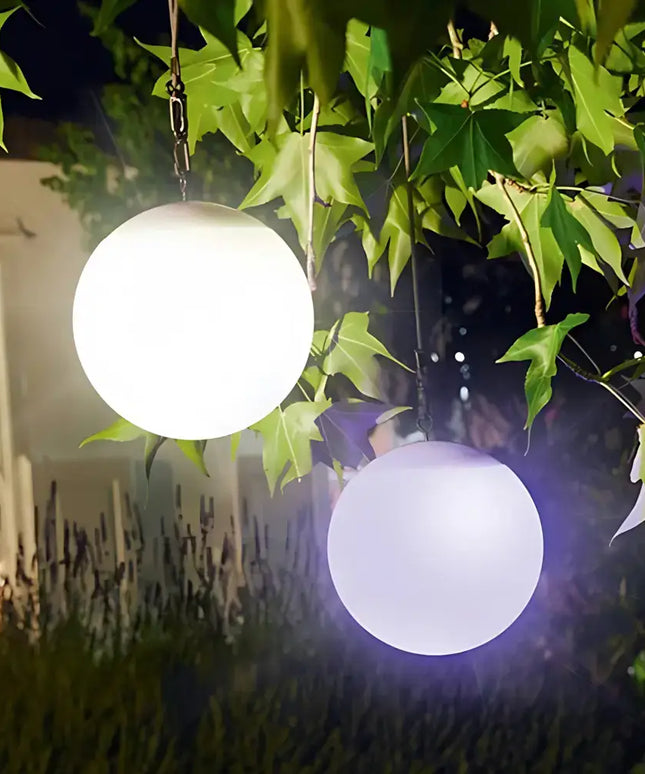 Solar-powered garden lights providing energy-efficient illumination for patios and pathways.