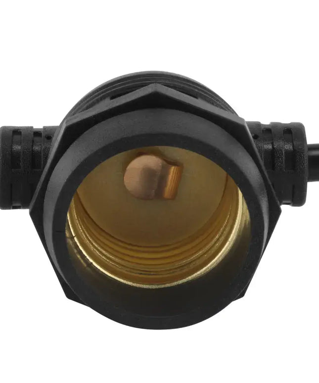 20m Black Solar Festoon String Lights with 20 Bulb Plug in Kit - Home & Garden > Lighting > Night Lights & Ambient