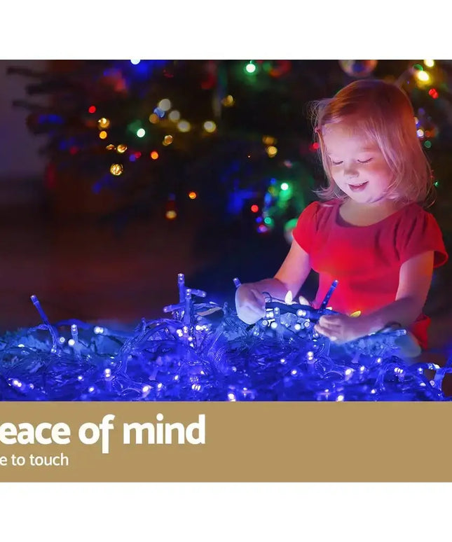 800 LED Christmas Icicle Lights White and Blue-Occasions > Lights-Dropli