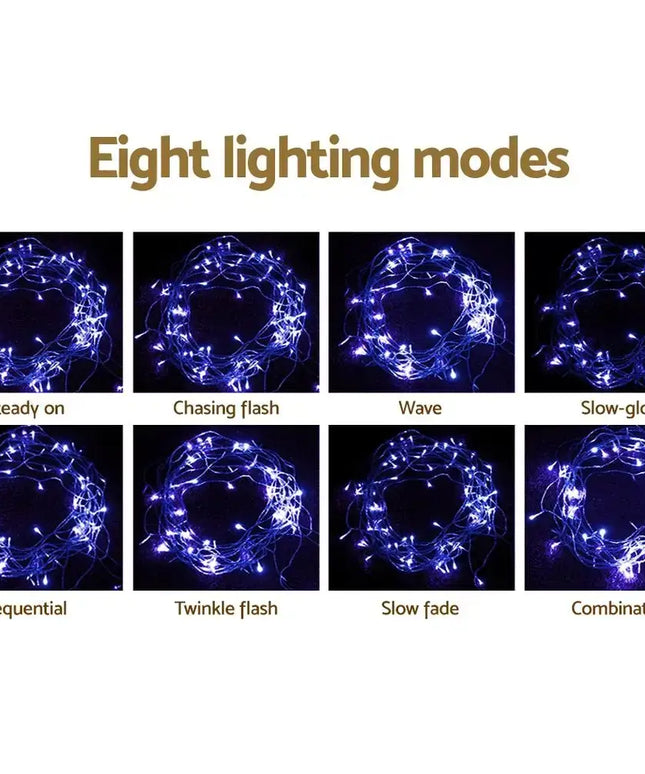 800 LED Christmas Icicle Lights White and Blue-Occasions > Lights-Dropli