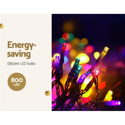 800 LED Christmas Icicle Lights Mutlicolour-Occasions > Lights-Dropli