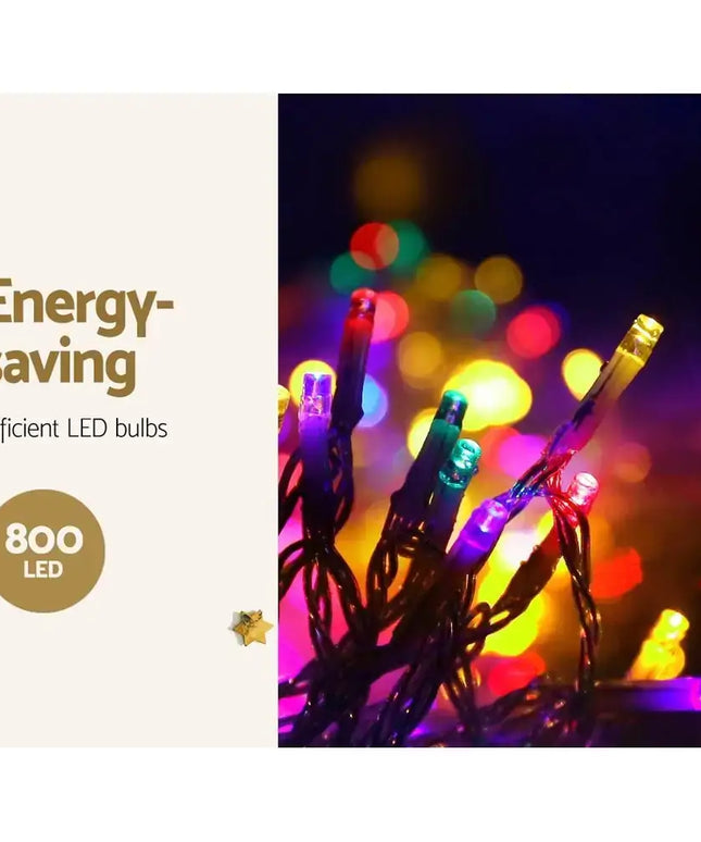 800 LED Christmas Icicle Lights Mutlicolour-Occasions > Lights-Dropli