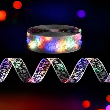 LED light strip with decorative pattern from 20M Christmas Lights Ribbon Fairy Light 200 LED Jingle Jollys