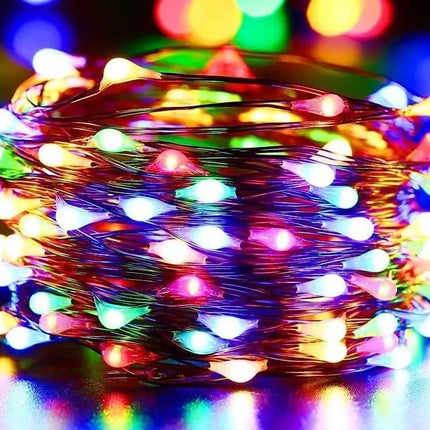 20M Multi Colour Solar Powered Outdoor Fairy Lights with 8 Lighting Modes - Home & Garden > Lighting > Outdoor Lights