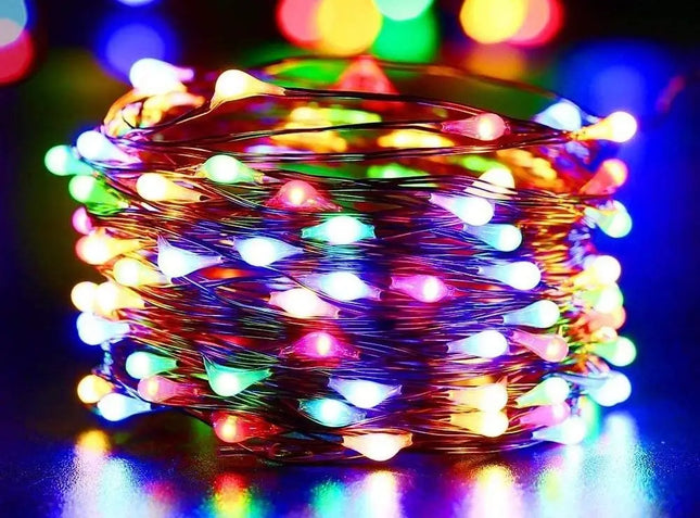 20M Multi Colour Solar Powered Outdoor Fairy Lights with 8 Lighting Modes - Home & Garden > Lighting > Outdoor Lights
