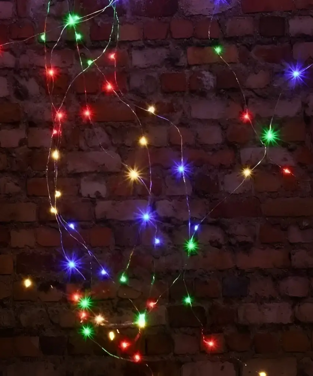 20M Multi Colour Solar Powered Outdoor Fairy Lights with 8 Lighting Modes - Home & Garden > Lighting > Outdoor Lights