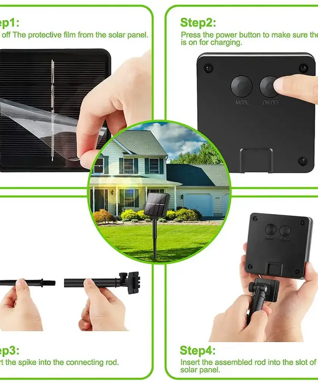 20M Solar Powered Outdoor Fairy Lights with 8 Lighting Modes - Home & Garden > Lighting > Outdoor Lights