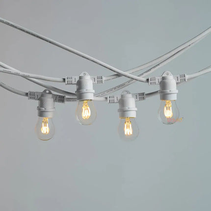 20m White Festoon String Lights with 20 Bulb 240V Liquidleds, Festoon String, 20m-white-festoon