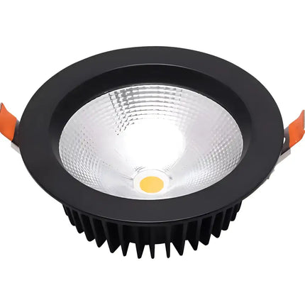 20W COB Tri-Colour Dimmable Aluminium LED Downlight 160mm cut out