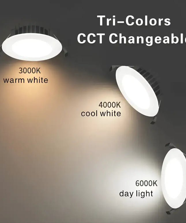 20W LED Black Tri-Colour 120mm Surface Mount Downlight