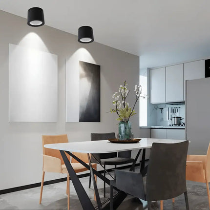 20W LED Black Tri-Colour 120mm Surface Mount Downlight