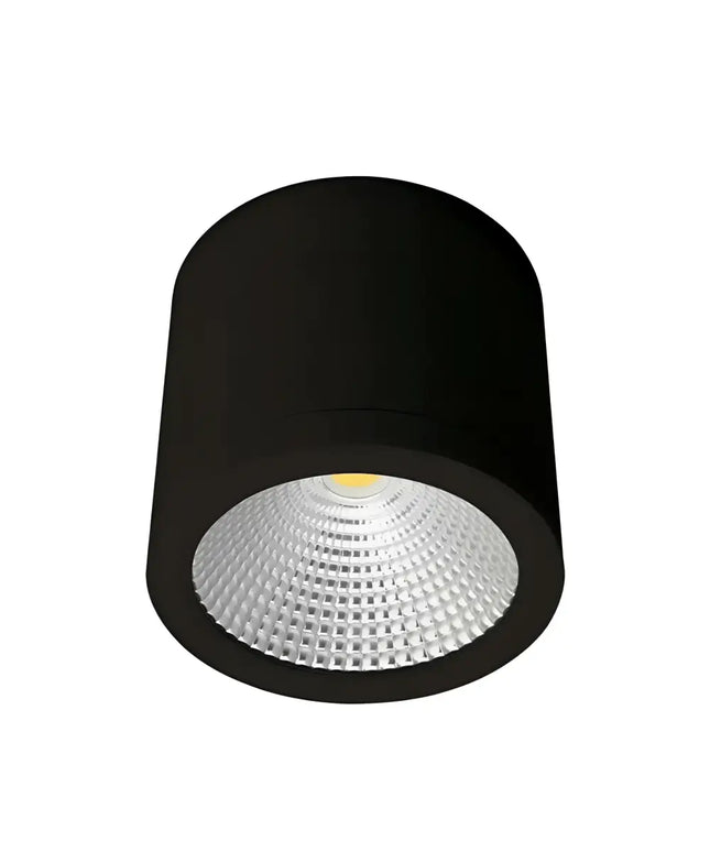 20W LED Black Tri-Colour 120mm Surface Mount Downlight