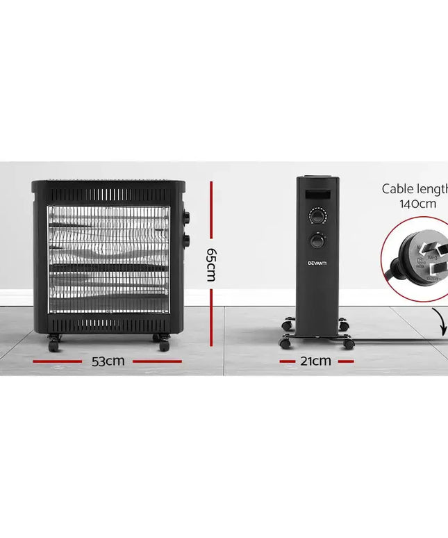 2200W Infrared Heater Radiant Heaters - Appliances > Heaters