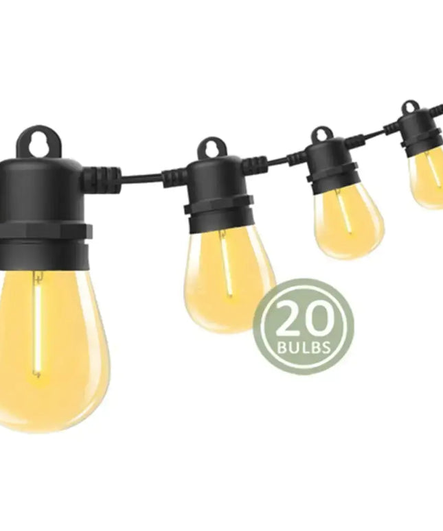 Sansai 20 Bulbs 23M LED Waterproof Festoon String Lights Kit Dropli, Home & Garden > Lighting, sansai-20-bulbs-23m-festoon-string-lights-led-waterproof-outdoor-christmas-party