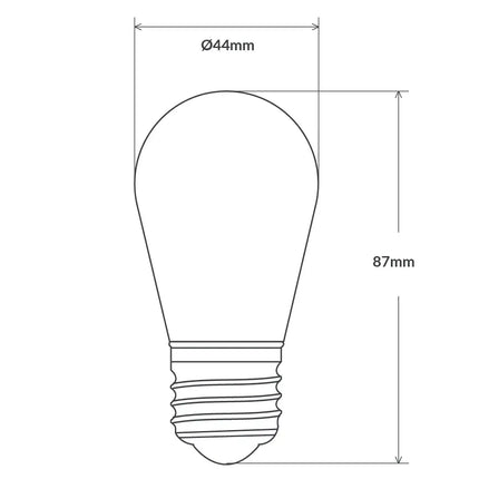 1/2W 24 Volt S14 Shatterproof LED Bulb E27
