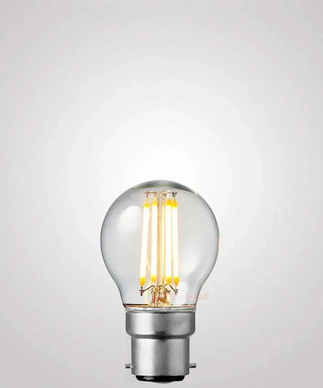 4W 12-24 Volt AC/DC Fancy Round LED Bulb B22 in Warm White