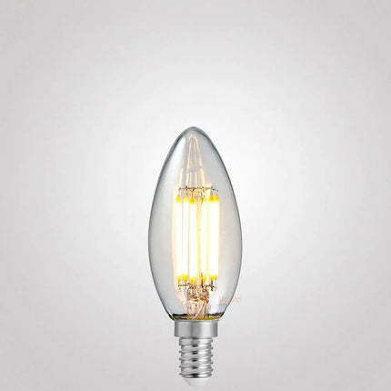 6W 12 Volt DC Candle LED Bulb E14 in Warm White
