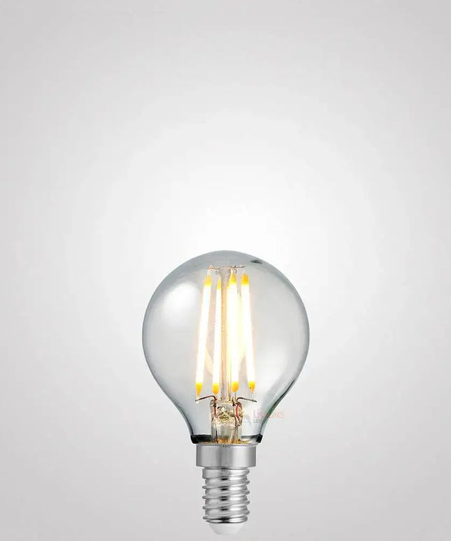 4W 12 Volt DC Fancy Round LED Bulb E14 in Warm White