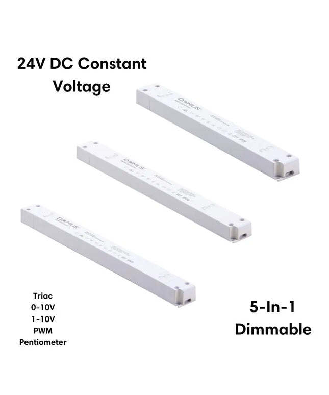 24V Domus Slim 5-in-1 Dimmable LED Driver for Indoor - POWER SUPPLIES