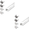 "Micro Surface Aluminium Mounting Profile System - Silver 8MM X 9MM for LED Strip Lighting"