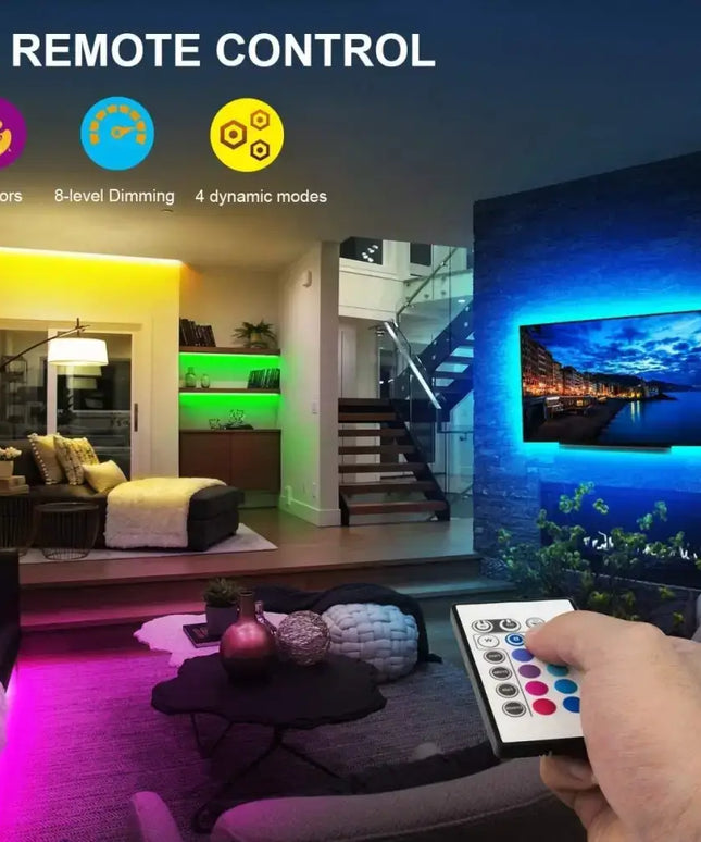 2M LED Strip Lights Rope Light for TV, Gaming and Computer (Lights Strip App with Remote Control) Dropli, Electronics > Computer Accessories, 2m-led-strip-lights-rope-light-for-tv-gaming-and-