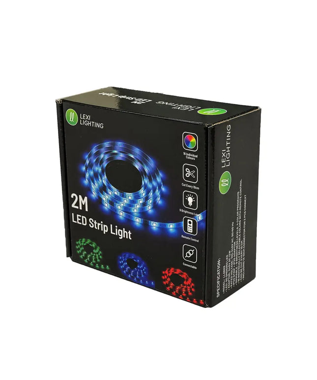 Box of Lexi Lighting 2M LED Strip Light on a white background