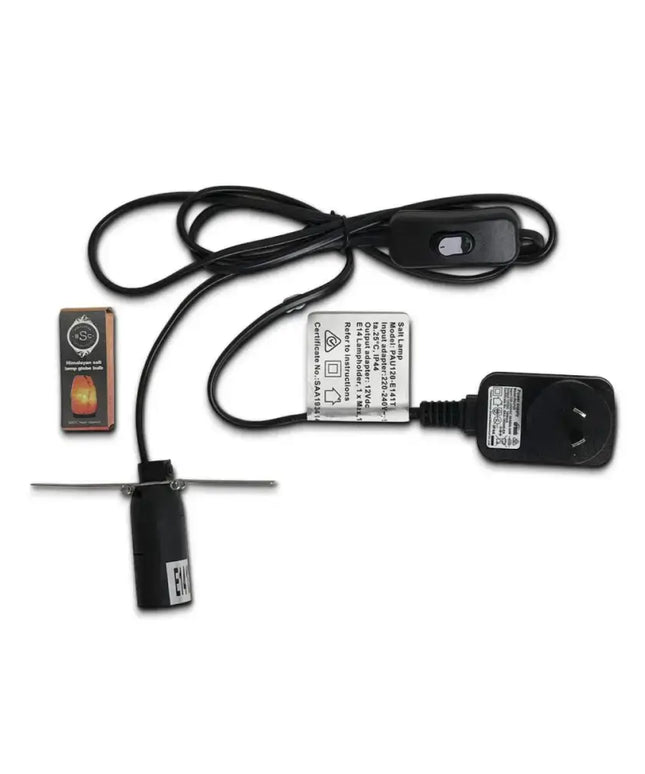 12V 12W Cylinder Himalayan Pink Salt Lamp Carved Rock Crystal Light Bulb On/Off - Home & Garden > Lighting - House