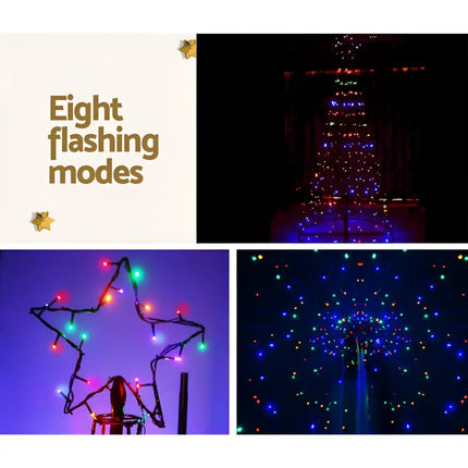 3.6M Christmas Tree 400 LED Solar Jingle Jollys Christmas lights display