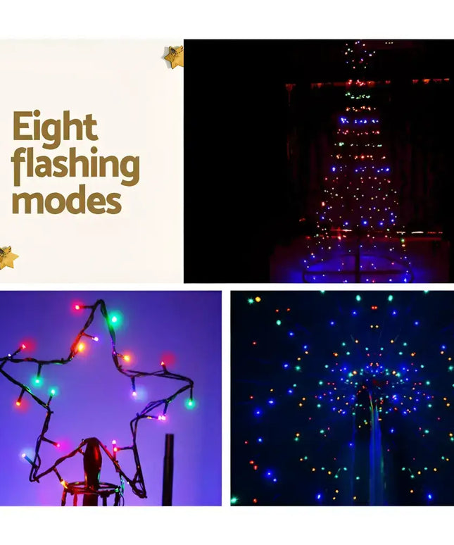 3.6M Christmas Tree 400 LED Solar Jingle Jollys Christmas lights display