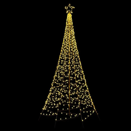 Illuminated 3.6M Christmas Tree with star featuring 800 LED Solar Net Lights by Jingle Jollys