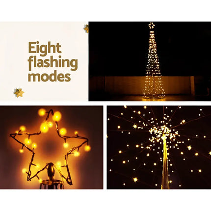 Christmas Light Decorations on 3.6M Christmas Tree LED Solar Warm White